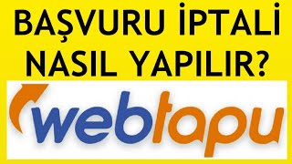 Web Tapu Başvuru İptali Nasıl Yapılır [upl. by Eleanore]