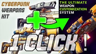 UE5  Cyberpunk Weapon Kit Integration with DUWCS  1 click Tutorial [upl. by Herbst]