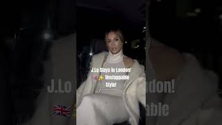 Jennifer Lopez Turns Heads in London 🔥  New Film ‘Unstoppable’ amp Stunning Magda Butrym Look [upl. by Haidadej650]