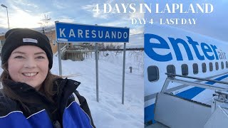 4 Days in LAPLAND  Day 4  Travel Home Day  Transun Search for the Northern Lights [upl. by Larkins]