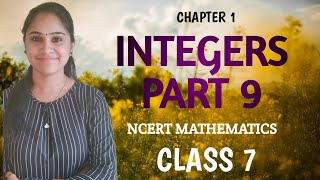 INTEGERS  PART 9  CHAPTER 1  CBSE MATHEMATICS SOLUTIONS FOR CLASS 7 IN MALAYALAM [upl. by Eioj893]