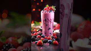 High protein Breakfast 🍹🍓✨smoothie Recipe 🍹asethetic smoothierecipes breakfast easyrecipe vocal [upl. by Nivlen]