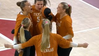 Texas vs Oklahoma  2024 Womens College Volleyball Nov 22 2024 [upl. by Hayilaa]