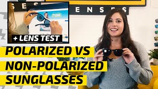 Polarized vs NonPolarized Sunglasses amp Easy Polarized Lenses Test [upl. by Sudbury]