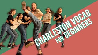 4 Easy Charleston Moves for Beginners  Lindy Hop and Swing Dancing [upl. by Telracs]