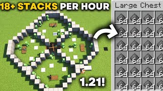 Minecraft Easy CREEPER Farm 121 Tutorial  18 stacks Gunpowder Per Hour [upl. by Stevy]