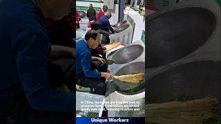 The process of frying tea leaves in china  The workers do their job perfectly  machine shorts [upl. by Mahla]