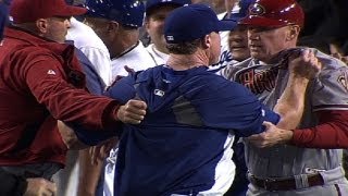 Dbacks Dodgers brawl twice in one night [upl. by Savadove491]