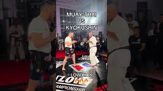 MUAYTHAI Vs KARATE KYOKUSHIN shortsfeed shortvideo shortsvideo shorts short shortsviral [upl. by Anehta]