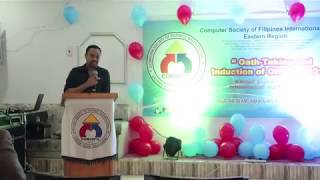 Comsofil Oathtaking and Induction of Officers 2018  Part1 [upl. by Tica]