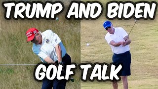 Trump and Biden talk about golf [upl. by Sugna]