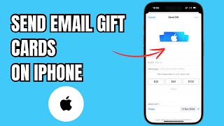 Send Gift Cards By Email  How to Send Email Gift Cards On iPhone [upl. by Amilah]