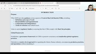 GS 8 Central Shariah Board [upl. by Ecirtemed]