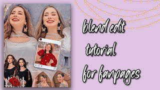 blend edit tutorial for fanpages aesthetic edit filter instagram picsart polar lightroom [upl. by Kahn]