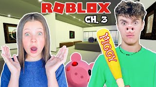 RoBLoX PiGGy GALLERY in REAL LIFE Chapter 3 Escape Psycho Pig Infection [upl. by Htepsle581]