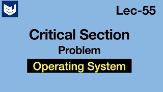 Critical Section problem Solution  OS  Lec55  Bhanu Priya [upl. by Waylan]