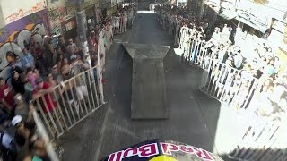 GoPro View Tomas Slaviks Savage Urban DH Mountain Bike Run at Valparaíso [upl. by Lennahs]