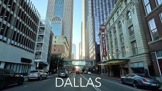 Dallas Texas City Drive 4K  Driving Tour [upl. by Ydnik]