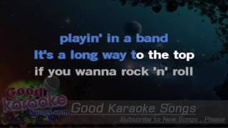 A Long Way To The Top  AC DC  Karaoke Lyrics [upl. by Hasila683]