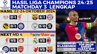 HASIL LIGA CHAMPION TADI MALAM 2024  Barcelona vs Bayern Munchen  Inter  Liverpool UCL Klasemen [upl. by Netnilc]