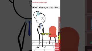 Managers be like Meme Animation  shorts animation fummy managermemes ACTherealveronika [upl. by Annwahs]