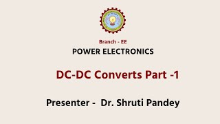 Power Electronics  DCDC Converts Part 1 [upl. by Balkin]