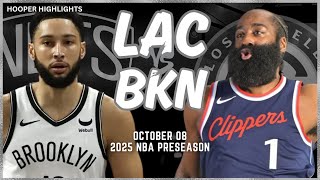 LA Clippers vs Brooklyn Nets Full Game Highlights  Oct 8  202425 NBA Preseason [upl. by Cartwell584]