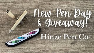 NEWPENDAY and a Giveaway  Hinze Pen Co  Champagne at Midnight [upl. by Enidlarej]