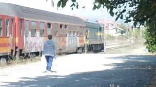 RAILWAYS MACEDONIA TRAIN KICEVOSKOPJE KENEDI 661223Start from Kicevo Amazing sound [upl. by Apfelstadt323]