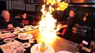 Teppanyaki show from professional chef [upl. by Vesta]