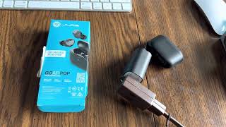 How to charge JLab bluetooth earbuds Go Air Pop earbuds true wireless 2 ways [upl. by Mccreery]