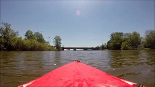 Kayaking the Huron River  Hulls Trace  boat launch West Jefferson amp Harbin Rd  Part 1 [upl. by Naahsar]