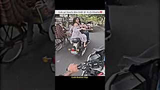 Cute girl Want A Ride with my sports bike🥰shorts bike rider cutegirl reaction sportsbike bmw [upl. by Bromleigh]