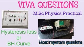 Hysteresis loss or BH Curve Practical Viva Questions [upl. by Alrac803]