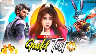 1v1 V Bagde Guild Test Live  Garena Free Fire shorts totalgaming [upl. by Ayotahc]