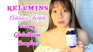 RELUMINS ADVANCE WHITE 1650mg GLUTATHIONE  EFFECTIVE BA  Andrea Paola [upl. by Eceinehs]