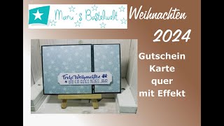 9 Wochen bis Weihnachten 2024  Gutscheinkarte quer mit Effekt [upl. by Adivad]