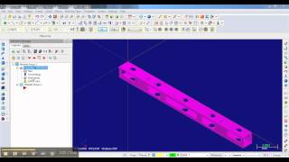 mastercam basic milling lesson 03 stock set up [upl. by Enellij]