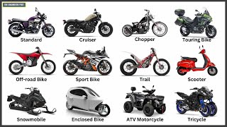 Different Types of Motorcycles for Beginners with Pictures 🛵🏍 [upl. by Julissa777]