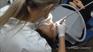 Dental hygienist visit female patient [upl. by Enimrac]