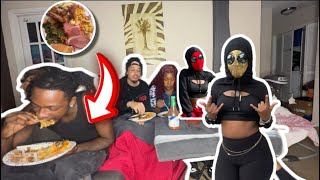 Hoodskiiz Friendsgiving Mukbang 🦃 🍽️ [upl. by Gualterio]