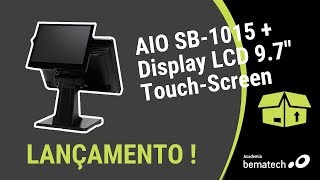 UNBOXINGLANÇAMENTO Display 97quot LCD TOUCH SCREEN  SB1015 AIO [upl. by Armilda]