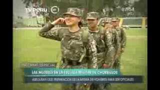 Escuela Militar de Chorrillos presenta las futuras mujeres oficiales [upl. by Llehcnom]