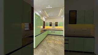 L shape modular kitchen kitchen interiordesign interiorwooddesign home kitcheninteriordesigners [upl. by Schiffman]