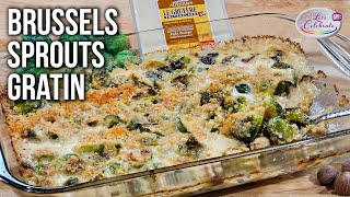 Decadent Gruyere Brussels Sprouts Gratin  A Taste Sensation [upl. by Assetal968]