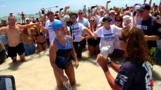 Diana Nyad Arrives in Key West After 111Mile Swim From Cuba [upl. by Tye]