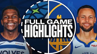 TIMBERWOLVES at WARRIORS  FULL GAME HIGHLIGHTS  December 8 2024 [upl. by Ezzo]