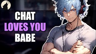 M4F Streamer Boyfriends Chat Adores You 🎮 Boyfriend ASMR Roleplay [upl. by Soirtemed]