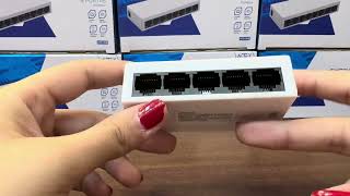 SWITCH DE INTERNET 5 PORTAS RJ45 10100 ATS105 AITEK [upl. by Brendon]