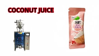 Coconut sachet form fill seal machine  coconut syrup bag packing machinery [upl. by Ibrad]